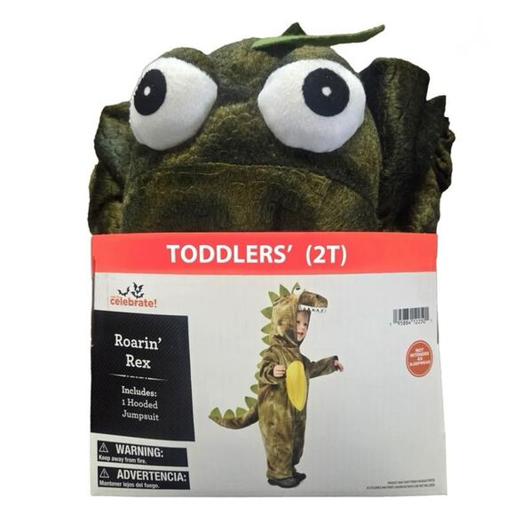 New Roaring Rex Dinosaur Dino Halloween Costume for Toddler, Size 2T dress up - Picture 8 of 8
